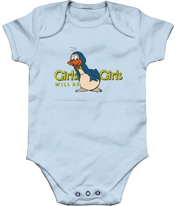 Bampsie  Baby Romper Organic  girls will be girls