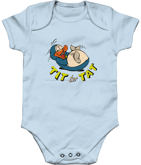 Bampsie  Baby Romper  tit for tat