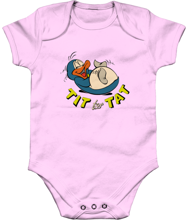 Bampsie  Baby Romper  tit for tat