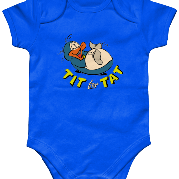 Bampsie  Baby Romper  tit for tat