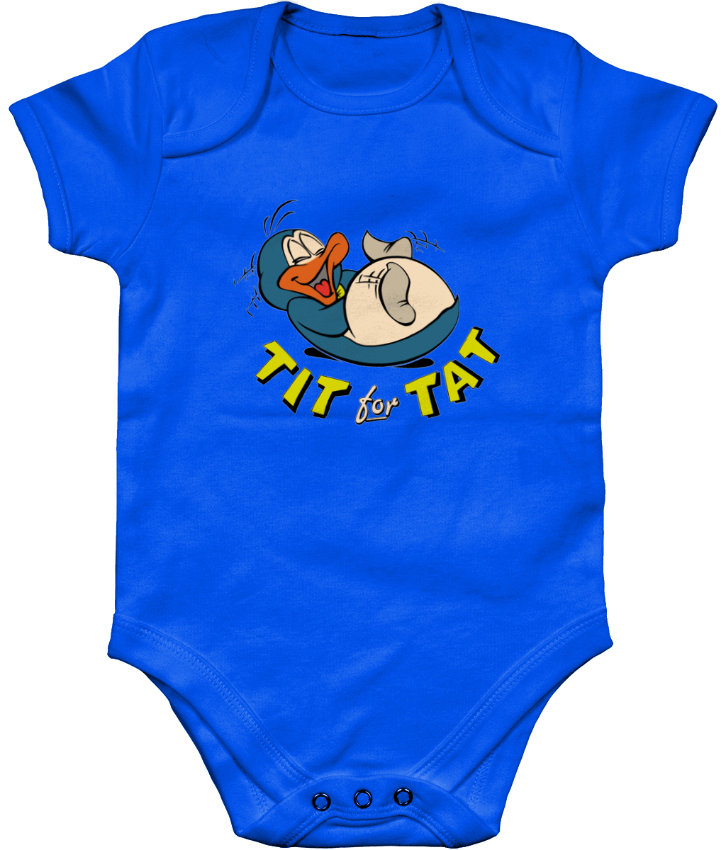 Bampsie  Baby Romper  tit for tat