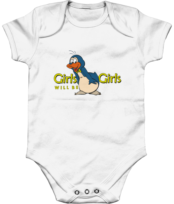 Bampsie  Baby Romper Organic  girls will be girls