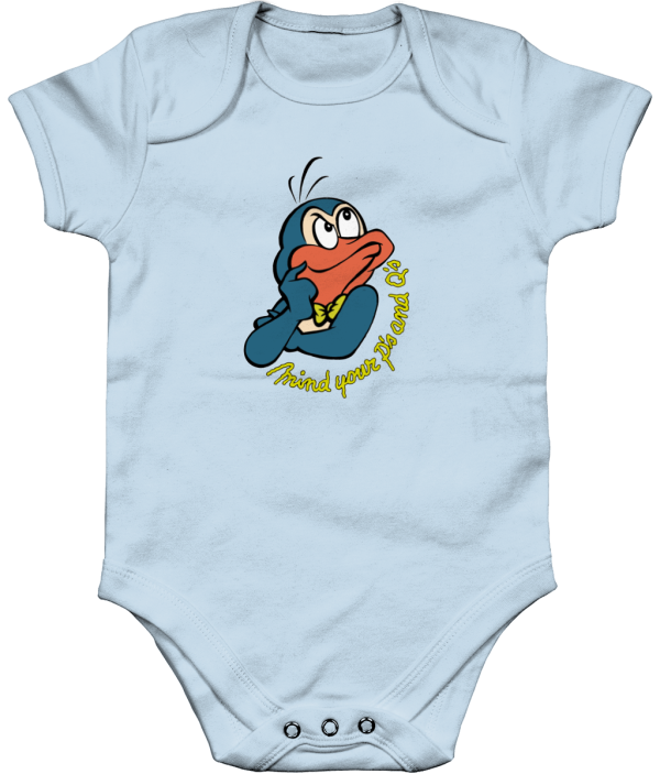 Bampsie  Baby Romper your p's and q's