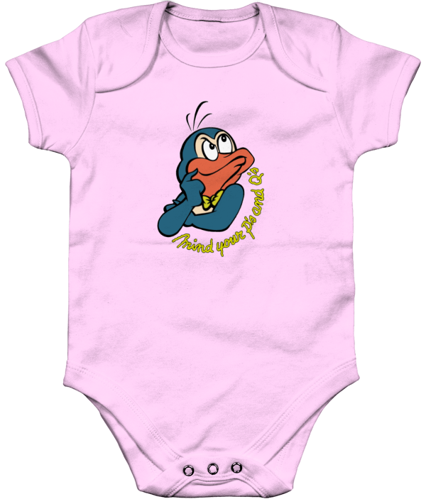 Bampsie  Baby Romper your p's and q's