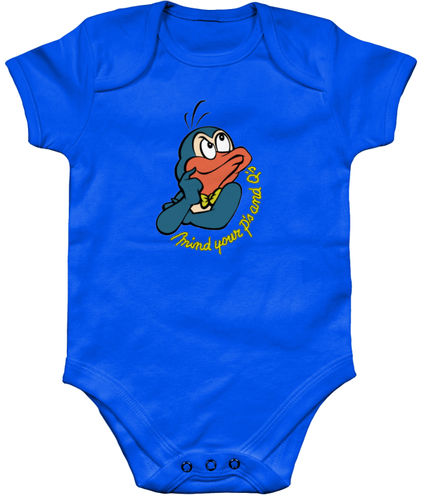 Bampsie  Baby Romper your p's and q's