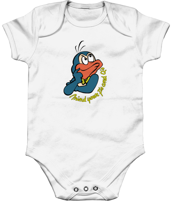 Bampsie  Baby Romper your p's and q's