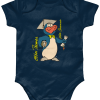 organic times body navy Bampsie Baby Romper Organic other times other moment