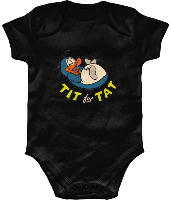 Bampsie  Baby Romper Organic tit for tat