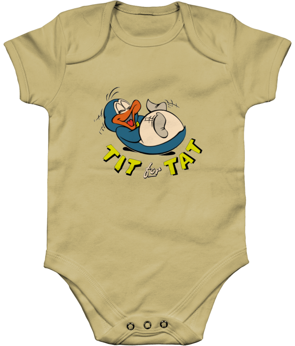 Bampsie  Baby Romper Organic tit for tat