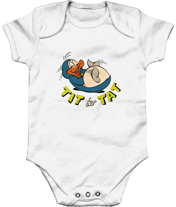 Bampsie  Baby Romper Organic tit for tat