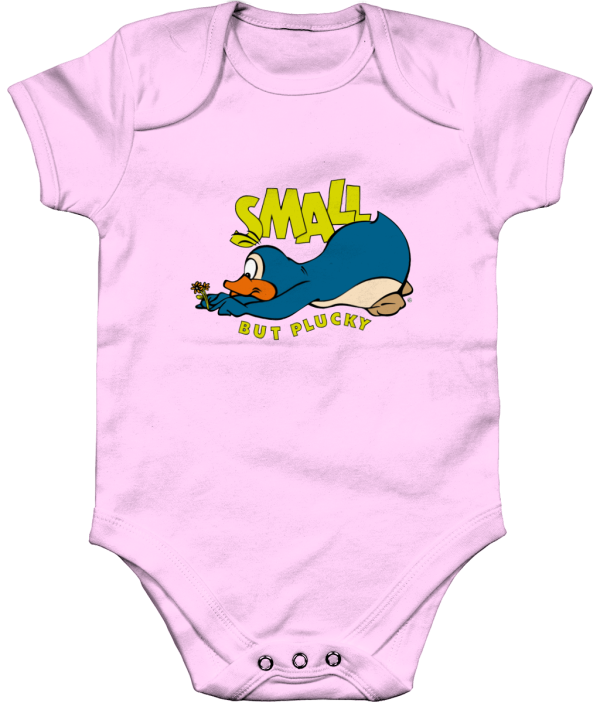 small but plucky body pale pink Bampsie Baby Romper Small but plucky