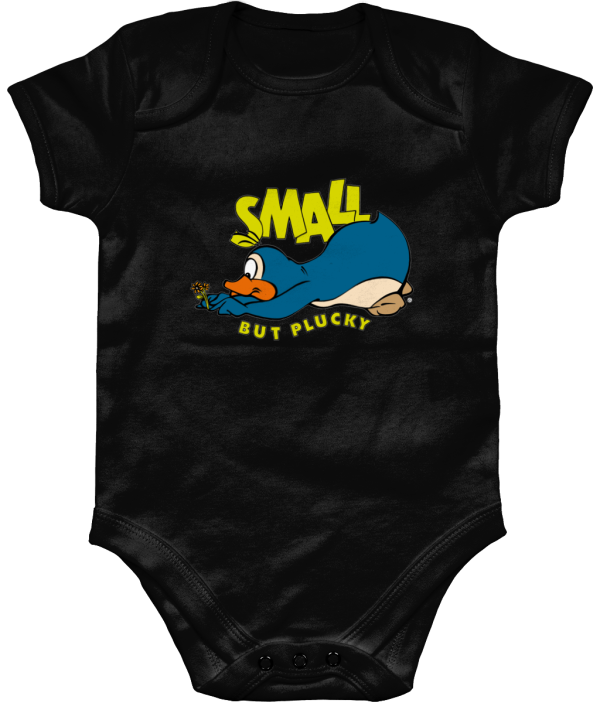 small but plucky body zwart Bampsie Baby Romper Small but plucky