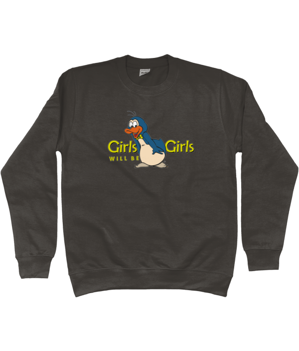 sweater gilrs be girls storm grey Kids Sweatshirt Girls will be Girls