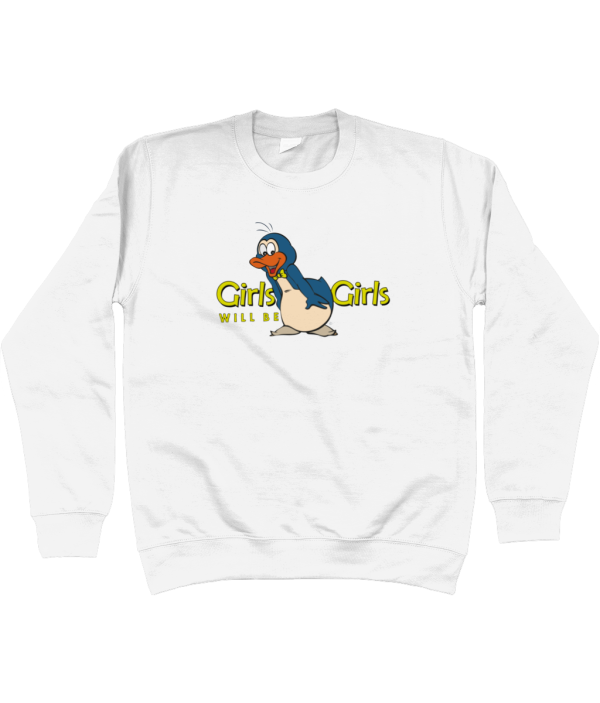 sweater girls be girls artic white Kids Sweatshirt Girls will be Girls