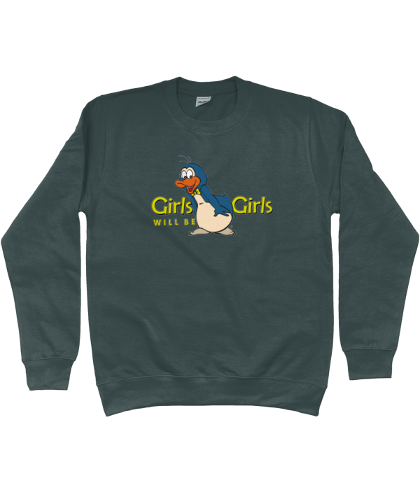 sweater girls be girls charcoal Kids Sweatshirt Girls will be Girls
