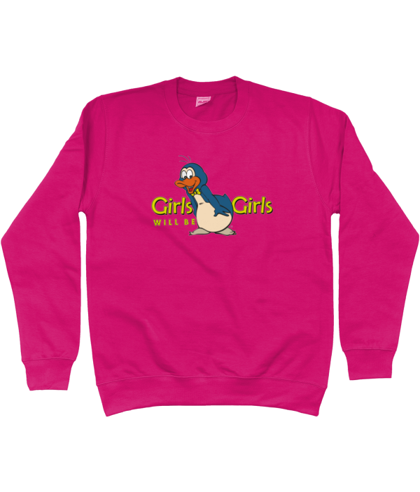 sweater girls be girls hot pink Kids Sweatshirt Girls will be Girls