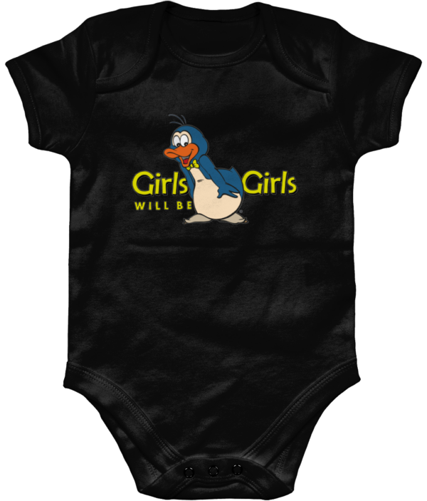 GIRLS-BE-G-BLACK-BODY-1.png Bampsie Baby Romper girls will be girls