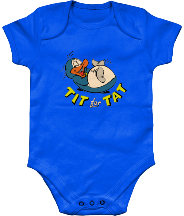 ROMPER-TIT-TAT-ROYAL.png Bampsie Baby Romper tit for tat
