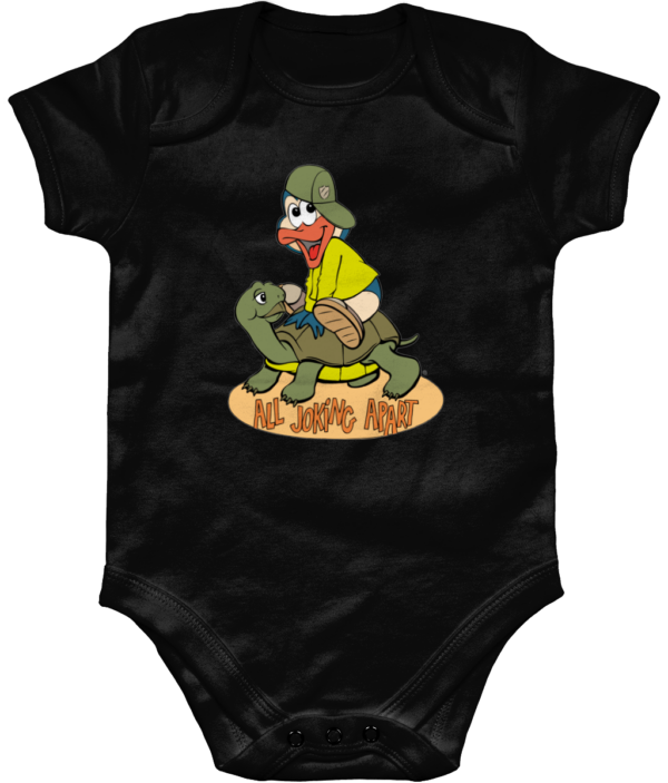 joking-organic-black-body-1.png Bampsie Baby Romper Organic All joking Apart