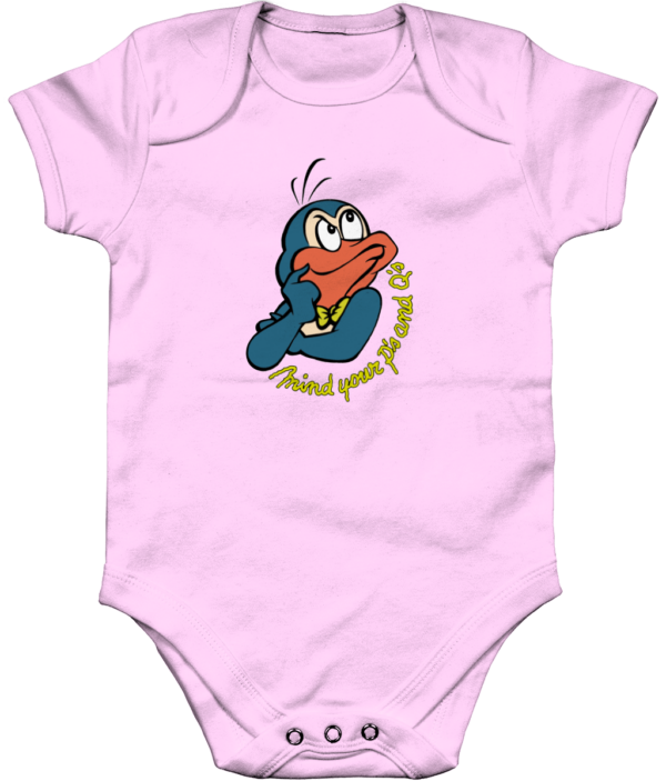 Bampsie  Baby Romper your p's and q's